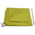 Housse de protection hhg pour parasol jusqu' 4, 3 m (3x3 m), housse avec fermeture clair, vert clair ...
