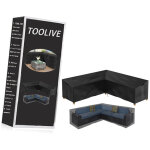 Housse de protection pour meubles de jardin en forme de v - imperm�able - en rotin - pour canap� d'angle ...