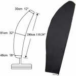 Housse de protection pour parasol dport couverture pour parasol de jardin en 420d oxford couverture ...