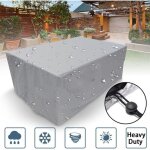 Housse de protection rectangulaire pour meubles de jardin, en polyester, imperméable, anti - poussière, ... Housse de protection rectangulaire pour meubles de jardin, en polyester, imperméable, anti - poussière, ...