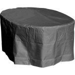 Housse de protection table ovale de jardin haute qualit polyester l180 x l 110 x h 70 cm couleur anthracite ...
