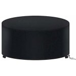Housse de protection table ronde de jardin 180 x 90cm, housse salon de jardin imperm�able, 210d oxford ...