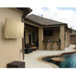 Housse de protection pour tv d'extrieur, crans et tlvisions de terrasse et jardin - impermable et ...