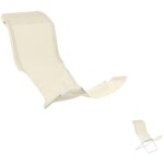 Housse de rechange pour chaise longue fiam fiesta avec cadre en acier blanc 127bsjut