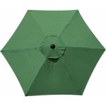 Housse de rechange pour parasol 6 baleines 2m imperm�able anti - uv tissu de rechange vert fonc� pour ...