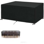 Housse salon de jardin 170x71x110cm le noir 420d oxford rsistant  la dchirure pour anti - uv tanche ...