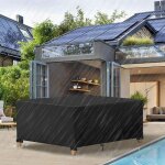 Housse salon de jardin 420d oxford 242 162 100cm housse de protection salon de jardin housse table jardin ...