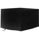 Housse salon de jardin carre 420d, 140x140x90cm housse de meuble de jardin impermeable housse pour table ...