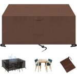 Housse salon de jardin, housse de protection 420d oxford tissu anti - uv �tanche housse table de jardin, ...