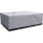 Housse salon de jardin rectangulaire 190x125x75cm 420d oxford, en polyester, imperméable, anti - poussière, ... Housse salon de jardin rectangulaire 190x125x75cm 420d oxford, en polyester, imperméable, anti - poussière, ...