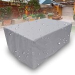 Housse salon de jardin, rectangulaire tissu oxford 210d etanche protection protection de la neige anti ... Housse salon de jardin, rectangulaire tissu oxford 210d etanche protection protection de la neige anti ...