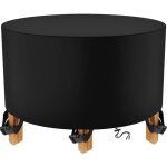 Housse salon de jardin ronde 200 x 94cm noir housse table jardin housse de protection bâche imperméable ... Housse salon de jardin ronde 200 x 94cm noir housse table jardin housse de protection bâche imperméable ...