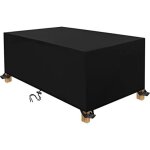 Housse salon de jardin, housse de table jardin rectangulaire, couverture de protection meubles b�che ...