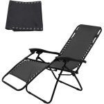 Housse salon de jardin toile pour chaise longue universel tissu de remplacement pour chaise longue respirant ...