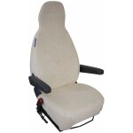 Housse de si�ge en coton extensible beige pour camping - car ? lot de 2 ? protection contre l'eau et ...