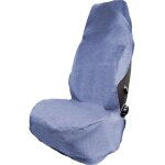 Housse de si�ge hp autozubeh�r 19334 polyester bleu jeans si�ge conducteur, si�ge passager