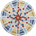 Housse de table �lastique mosa�que - mod�le l