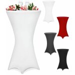 Housse de table de bar bistrot ronde nappe mange debout protection table de cocktail tissu stretch table ...