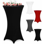 Deuba® housse de table de bar bistrot ronde nappe mange debout protection table de cocktail tissu stretch ... Deuba® housse de table de bar bistrot ronde nappe mange debout protection table de cocktail tissu stretch ...