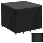 Housses table de jardin, 420d oxford carre housse salon de jardin impermable, rsistance au vent, bache ...