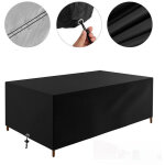 Housse table de jardin, bâche de protection en tissu oxford 210d couverture Étanche anti - uv antipoussière ... Housse table de jardin, bâche de protection en tissu oxford 210d couverture Étanche anti - uv antipoussière ...