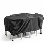 Housse de table de jardin noire 170 x 110 cm Housse de table de jardin noire 170 x 110 cm