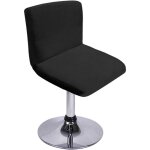 Housse de tabouret de bar avec dossier extensible pour chaise de salle � manger pivotante