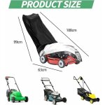 Housse de tondeuse � gazon, bache tondeuse en tissu oxford 210d, housse de tracteur de pelouse avec cordon ...