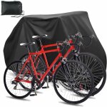 Housse vlo extrieur, 210d oxford tissu housses de vlo tanche pour 2 vlos avec serrure - trous sac ...