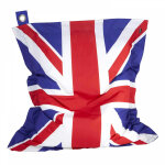 Oviala - housse vide de pouf de jardin en polyester drapeau uk 140 x 120 cm