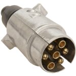 28430 prise m�le pour remorque [prise femelle 7 p�les - prise m�le 7 p�les] aluminium - hp autozubeh�r ...