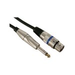 C�ble xlr - xlr femelle vers jack 6. 35 mm - mono - 10 m