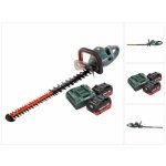Metabo hs 18 ltx bl 65 taille - haie sans fil 18 v 60 cm brushless + 2x batteries 5, 5 ah + chargeur