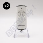 Hse 4 bs blanc brillant - lot de 2 télécommandes 4 canaux pour motorisation bisecur - référence : 4511565 ... Hse 4 bs blanc brillant - lot de 2 télécommandes 4 canaux pour motorisation bisecur - référence : 4511565 ...