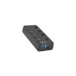 Hub natec mantis 2 nhu - 1557 4xusb 3. 0 noir