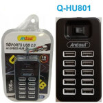 Hub usb 2. 0 haute vitesse 10 ports extenseur usb c�ble d'ordinateur 100 cm q - hu801