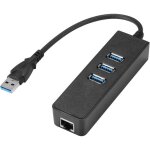 Hub usb 3. 0 � 3 ports vers rj45 gigabit ethernet adaptateur ethernet usb 10 / 100 / 1000 mbit pour macbook, ...