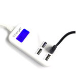 Hub usb 4 porte 6a con display led per controllo ricarica batteria
