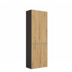 Hucoco - ellos - armoire de salle de bain 2 paniers à ligne - rangement sdb - 174x60x30 - meuble colonne ... Hucoco - ellos - armoire de salle de bain 2 paniers à ligne - rangement sdb - 174x60x30 - meuble colonne ...