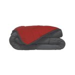 Les tendances ? couette l�g�re 220x240 cm gris et rouge ? enveloppe microfibre 100% polyester ? garnissage ...