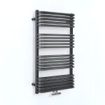 Hudson reed - arch - s�che - serviettes eau chaude - 100cm x 60cm - noir