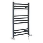 Artle - s�che - serviettes design mixte moderne incurv� - anthracite - 80 cm x 49. 8 cm - hudson reed ...