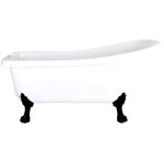Hudson reed - baignoire lot sur pieds pattes de lion noires