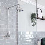 Hudson reed - elizabeth - kit de douche rétro - mitigeur de douche thermostatique exposé&44 colonne de ... Hudson reed - elizabeth - kit de douche rétro - mitigeur de douche thermostatique exposé&44 colonne de ...