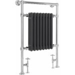 Hudson reed elizabeth - s�che - serviettes r�tro - anthracite - 669 watts - 93 x 62 x 15. 5cm