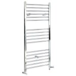 Hudson reed - kent - sche - serviettes design mixte moderne plat - chrom - 120 cm x 50 cm