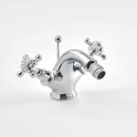 Hudson reed - mlangeur rtro pour bidet ? chrom & blanc ? commandes croisillons - elizabeth
