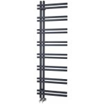 Hudson reed tika ? s�che - serviettes aluminium design ? anthracite - 160 x 50 cm