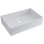 Hudson reed ? vasque � poser rectangulaire 60 x 39 cm ? c�ramique blanche ? sans trop - plein ? pour ...