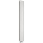 Hudson reed - vitality caldae ? radiateur design vertical ? raccordement central ? blanc ? 160 x 23. ...